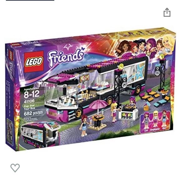 LEGO Friends 41106 Pop Star Tour Bus Building Kit - Picture 1 of 11